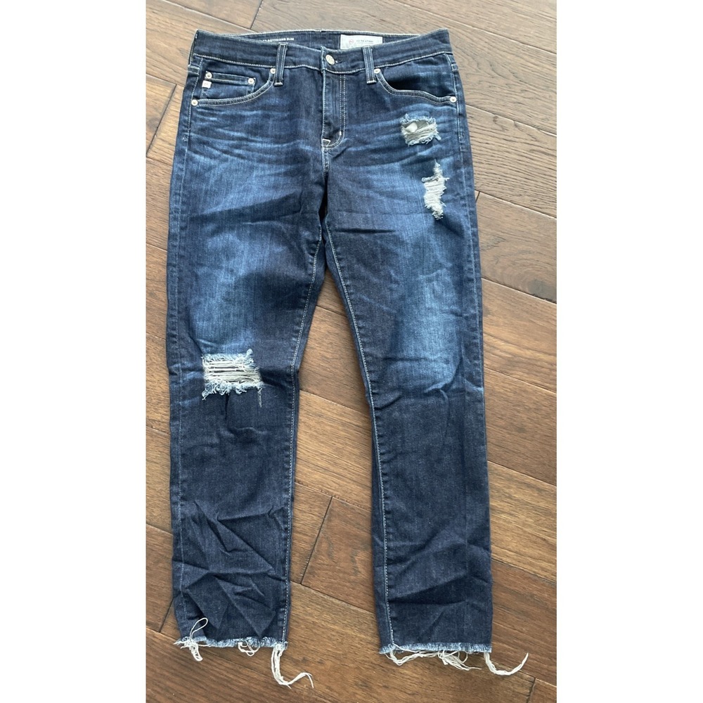 AG Adriano Goldschmied Ex-Boyfriend Slim Jeans Raw Hem Slouchy 28R